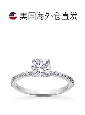 自营 pompeii33/4 克拉实验室制造钻石索菲亚订婚戒指 14k 白金 -