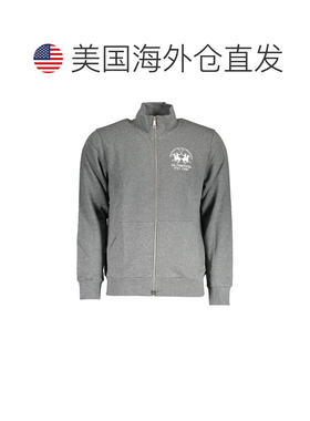 自营La Martina Cotton Mens Men's Sweatshirt - gray 美国奥莱