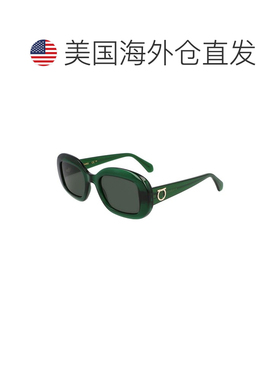 自营salvatore ferragamoFerragamo女士Gancini 51mm太阳镜-绿色