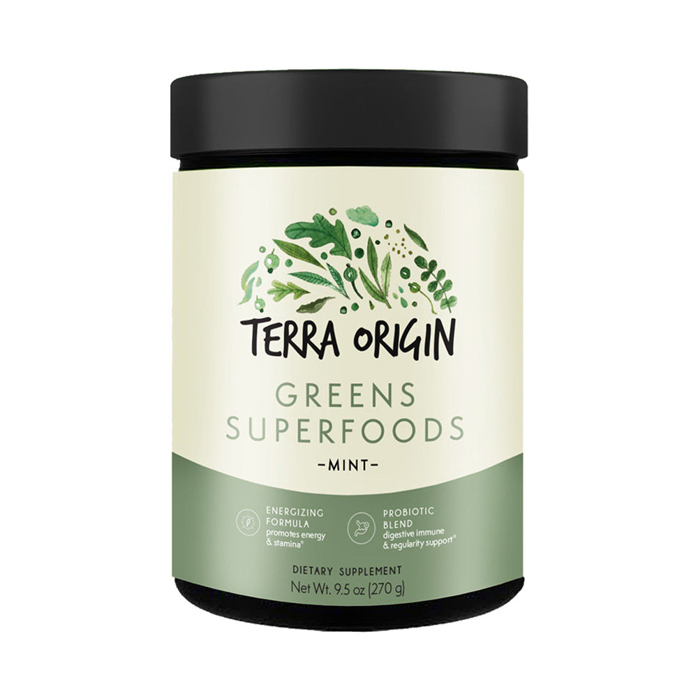 天猫国际美国直购【美国仓直邮】Terra Origin蔬果益生菌纤体粉薄荷味促肠胃蠕动0