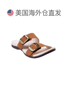 自营Men's Spenco Vista Sandals  Brown Leather Arch Support O