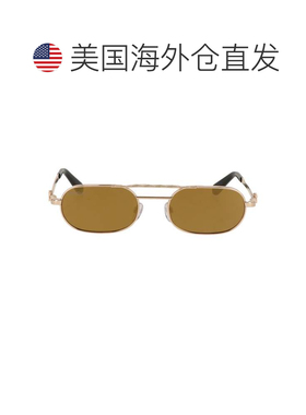 自营off-white米白色中性款金色太阳镜-金色 美国奥莱直发