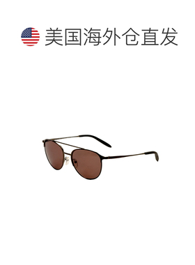 自营Michael Kors男士54毫米棕色太阳镜-哑光外壳 美国奥莱直发