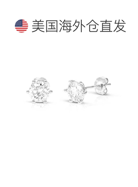自营vir jewels3 cttw Lab Grown Diamond Stud Earrings in 14K