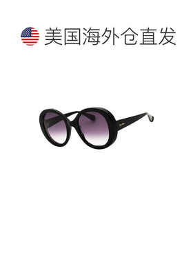 自营Max Mara女士MM0074 54mm太阳镜-黑色 美国奥莱直发