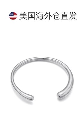 自营 liv oliver银色现代袖口手镯 - 银色 美国奥莱直发