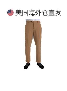 自营Prada Cashmere Men Straight Fit Dress Men's Pants - beig