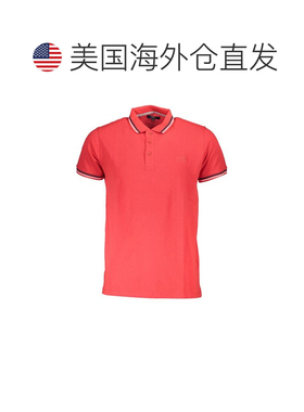 自营Cavalli Class Cotton Men Polo Men's Shirt - red 美国奥莱