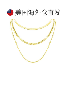 自营adornia分层链项链金 美国奥莱直发