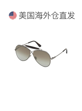 自营Tom Ford Sunglasses Aviator Full Rim, Shiny Gunmetal Fra