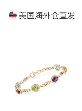 自营 Ross-Simons 黄水晶、蓝色托帕石、石榴石、橄榄石和紫水晶