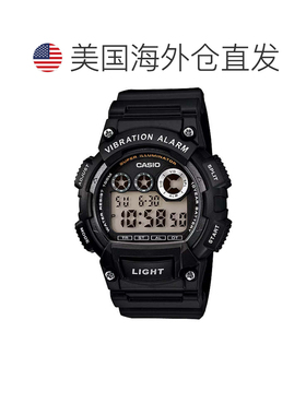 自营Casio Men's Shock-Resistant Digital Sport Watch with Bla