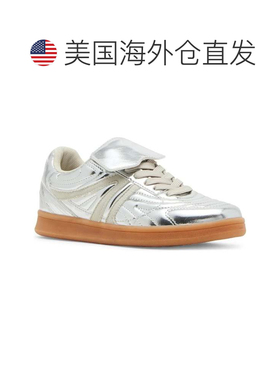 自营Men's Steve Madden Madrid Sneaker  Metallic Silver Comfo