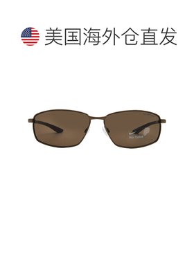 自营Nike Dark Brown Rectangular Men's Sunglasses NIKE PIVOT