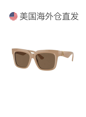 自营Burberry Sunglasses Square Full Rim, Beige Frame And Dar
