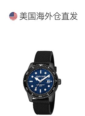 自营Roberto Cavalli Men's Classic Blue Dial Watch - blue 美
