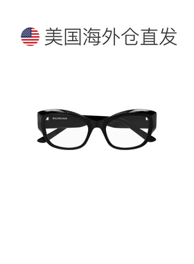 自营balenciagaBb0398o大矩形框架眼镜-黑色 美国奥莱直发