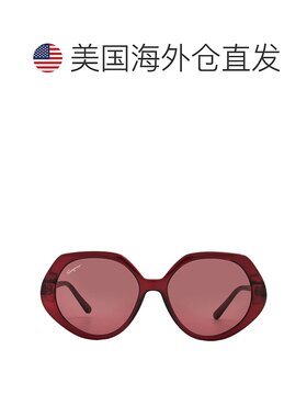 自营salvatore ferragamoFerragamo Red Geometric Ladies Sungla