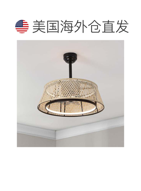 自营jonathan yCressida LED Ceiling Fan, Metal/Bambo 美国奥