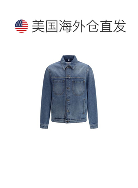 自营off-whiteOff- Cotton Men's Jacket - blue 美国奥莱直发