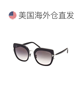 自营tom ford汤姆 福特太阳镜猫眼全边框，闪亮的红色镜框和渐变-