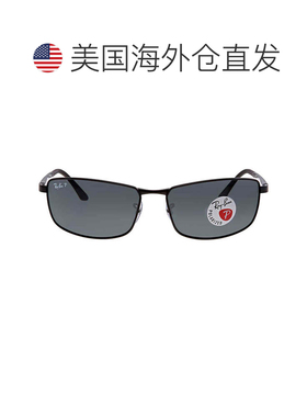 自营ray-ban雷朋偏光灰色渐变长方形男士太阳镜RB3498 006/81 64