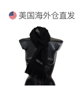 自营Missoni Wool Unisex Neck Warmer Wrap Men's Scarf - black