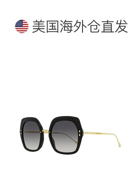 自营 Isabel Marant女式方形太阳镜IM0085S 2M29O黑色/金色55mm-2