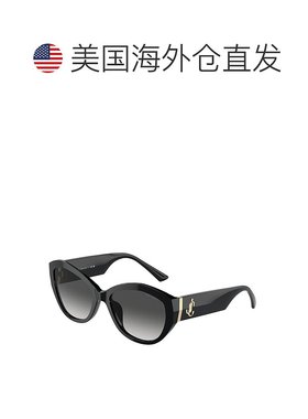 自营 Jimmy Choo JC 5013U 50008G 55mm 女式蝴蝶太阳镜 - 黑色