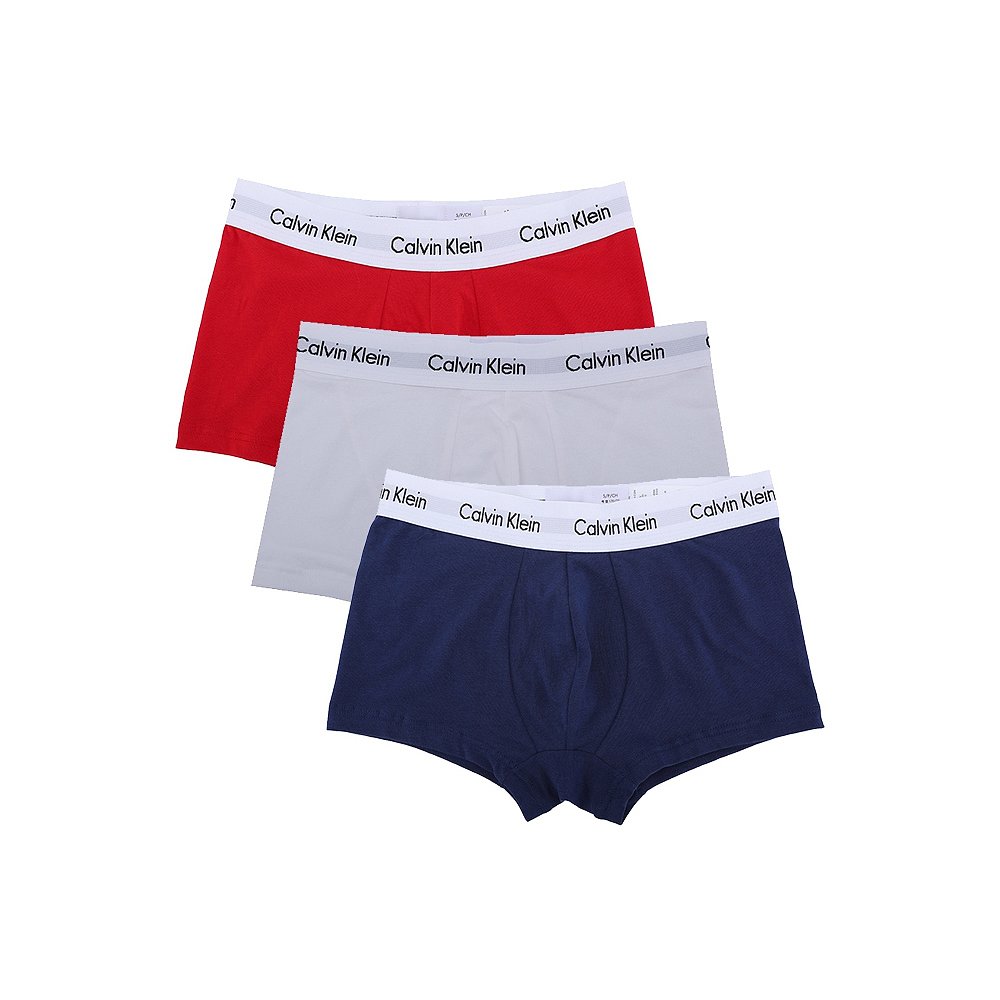 天猫国际美国直购香港直发Calvin Klein凯文克莱CK男士舒适三件装平角内裤U2664G0