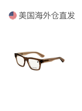 自营Calvin Klein Men's 54 mm Brown Opticals - brown 美国奥莱