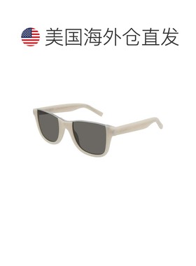 自营saint laurentSL 51 CUT 004象牙色/灰色-象牙色 美国奥莱直
