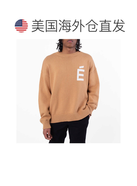 自营Etudes Men's Cotton Roundneck Knitted Sweater - camel 美