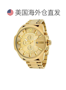 自营Diesel Men's Mega Chief Gold tone Dial Watch - gold tone