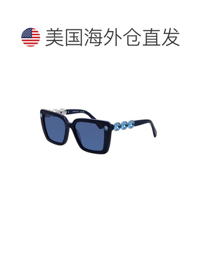 自营Swarovski Women's SK6032 55mm Sunglasses - blue 美国奥莱