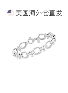 自营Ross-Simons 意大利纯银链式手链 - 7.25 英寸 美国奥莱直发