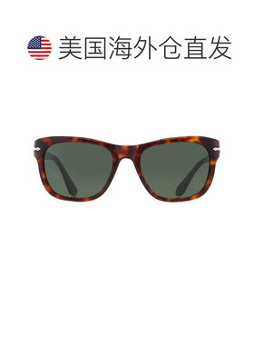 自营Persol Green Square Unisex Sunglasses PO3313S 24/31 55 -