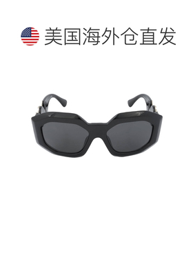 自营Versace Dark Gray Irregular Ladies Sunglasses VE4424U GB