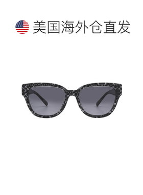 自营Coach Grey Gradient Butterfly Ladies Sunglasses HC8379U