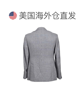 自营Brunello Cucinelli Linen Men's Coat - blue 美国奥莱直发
