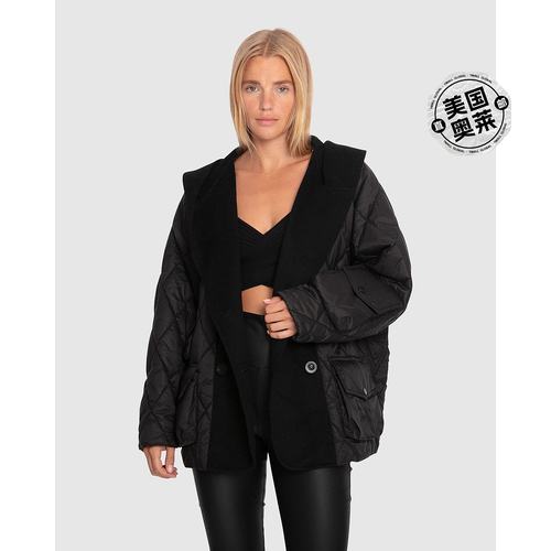 自营 belle & bloomOnly You绗缝实用夹克-黑色 美国奥莱直发 - 图0