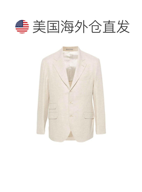 自营Brunello Cucinelli Wool Men's Blazer - yellow 美国奥莱直