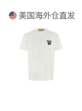自营Valentino Garavani Men's Logo Embroidery T-Shirt - white