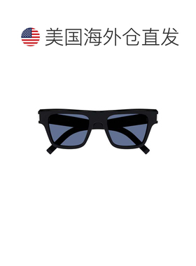自营saint laurentSl 469 Bold Rectangular Frame Sunglasses -