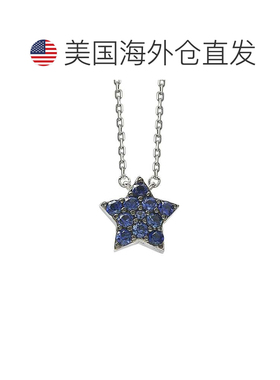 自营Suzy Levian Sterling Silver Blue Sapphire & Diamond Acce