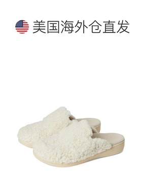 自营Vionic Gemma II Mules Women's Cream White Faux Shearling