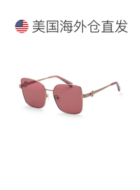 自营Longchamp Women's 56 mm Gold Sunglasses - amber gold 美