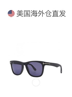 美国直邮Tom Ford Kevyn 蓝色方形男士太阳镜 FT1099 02V 52