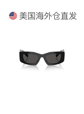 自营prada0pr D03sd Rectangular Sunglasses - grey 美国奥莱直