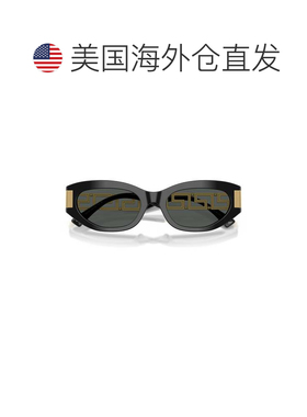 自营versace0ve4501 Black Acetate Elongated Cat-Eye Sunglasse